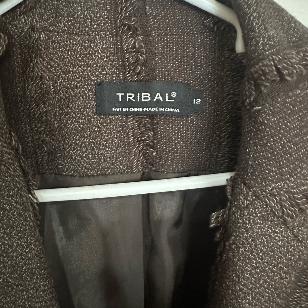Tribal Chocolate Textured Jacket